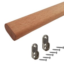 Rail Armoire Set Bois Hêtre