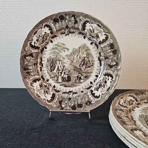 Assiettes plates service turc - assiettes,