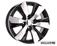 Jantes alu Peugeot R16 4x108 4x 16 pouces 6.5j ET18 jantes usinées noires