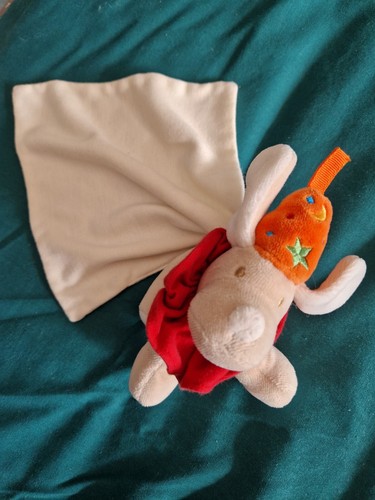 Doudou chien col rouge - , chapeau
