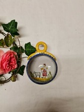 ANCIEN PETIT POT CRACHOIR ROYAT DECOR BRETON