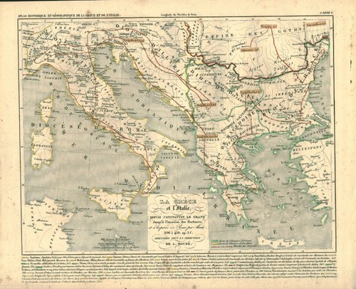 Gravure ancienne carte