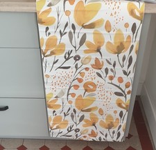 1 ROULEAU Vinyle ADHESIF neuf FLEURS jaune pour meuble à choisir