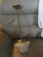 ancien globe lustre art déco en verre plus monture