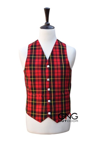 Gilet tartan wallace pour - tartan,