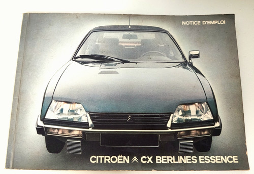Notice emploi citroën cx - notice,