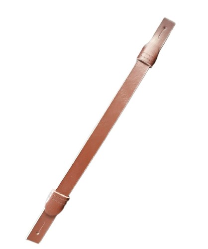 Jugulaire cuir fauve pour