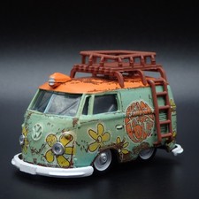 1960 60 VW Livraison Van Type 2 Hippie Paix Et Amour 1:64 Miniature Voiture