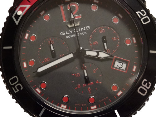 Mens 42mm glycine combat - mens, sub