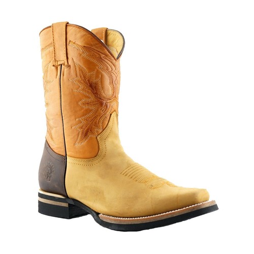 Bottes cowboy cuir - de,