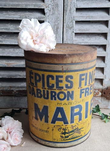 Ancienne grosse boite - bidon, en