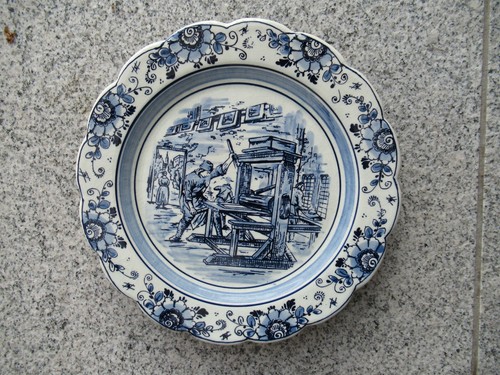 Assiette murale faïence - faÏence, de