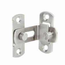 Boulon de porte loquet meuble petite cage pour animaux acier inoxydable argent??