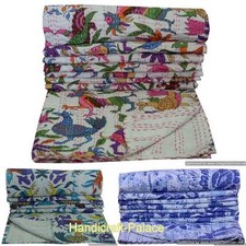 Couverture Kantha Animale Fait