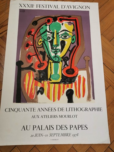 Affiche lithographique pablo - affiche,