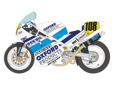 DECALS 1/12 DUCATI 888 OXFORD PRODUCTS / STEVE HISLOP 1992 – BS12-048