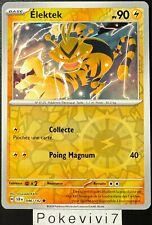 Carte Pokemon ELEKTEK 046/142 REVERSE EV7 Ecarlate et Violet 7 SCR FR NEUF