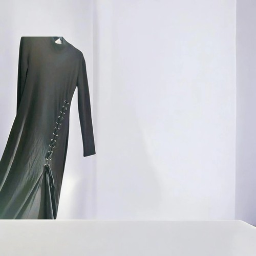 Robe longue noire élégante