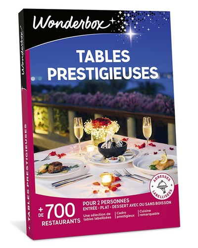 Coffret wonderbox tables - coffret,