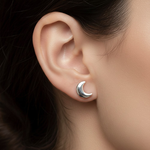 Boucles oreilles croissant - d'oreilles,