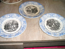 CREIL - MONTEREAU - 3  ASSIETTES PARLANTES -Jeanne D'Arc N° 3, 7, 12