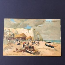 CPA Etretat Pub Biscuit Pernot