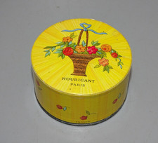 -JOLIE ANCIENNE BOITE A POUDRE HOUBIGANT OCRE ROSE VIDE par A MOUSSALLI PARIS  D