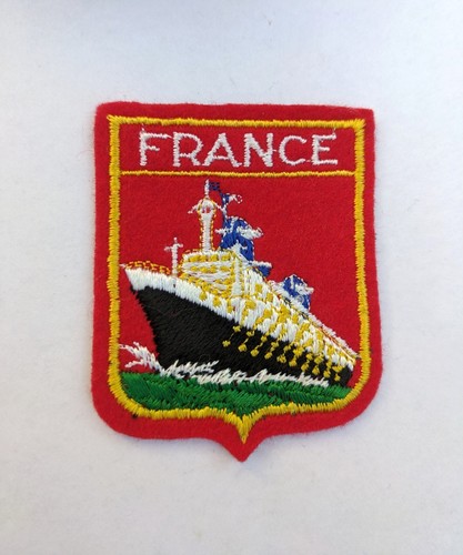 Ecusson ancien tissu brodé - en,