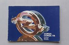 Carnet d'entretien Opel Corsa TR