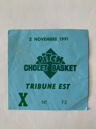Ticket match basket cholet - basket,