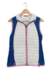GIRLS GOLF Gilet matelassé Dames Gilet T EU 36 bleu-blanc style décontracté