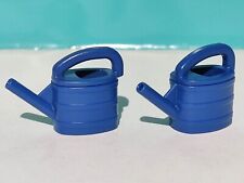 PLAYMOBIL X2 ARROSOIRS BLEUS FERME RANCHO MAISON JARDIN ARROSOIR JARDIN POTAGER