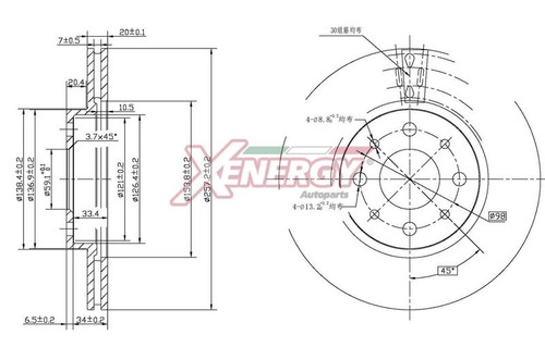 Kit disques frein avant - frein,