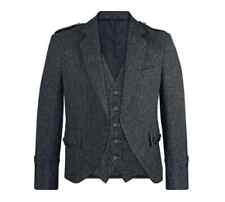 Veste En Laine Tweed Argyle