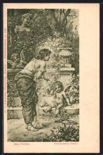 Carte postale artiste hans - carte,