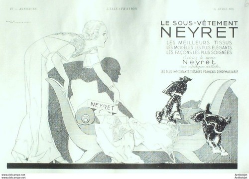 Publicite lingerie neyret 1930 - neyret,