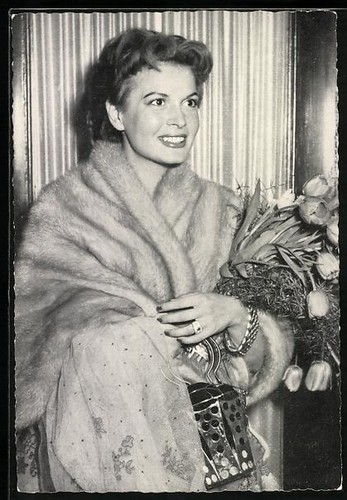 Carte postale actrice eva - actrice,