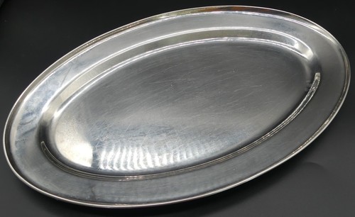 Plat service inox ovale - service,