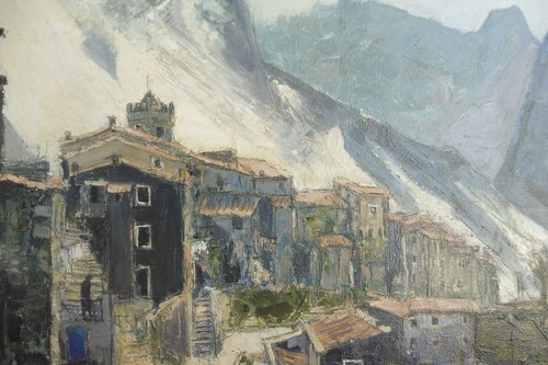 Beau ancien tableau huile - beau,