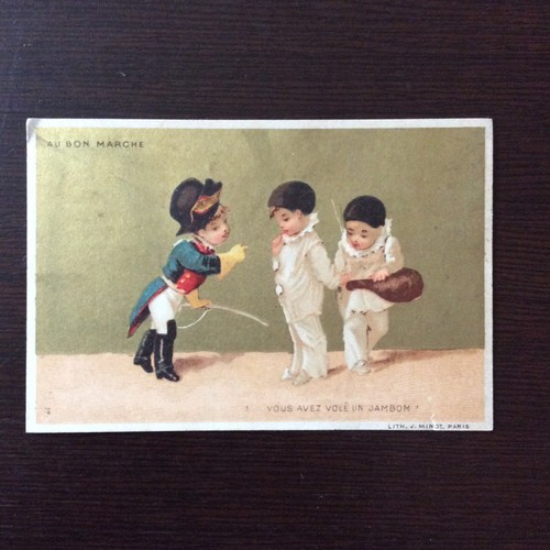 Chromo publicitaire pierrot - publicitaire,