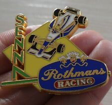 RARE PIN'S F1 FORMULA ONE AYRTON SENNA WILLIAMS RENAULT ROTHMANS LUIGI BENETTI
