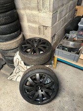 jantes alu 4x100 E.T 35 pneus neuf 195/40/17