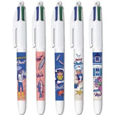 LOT 5  STYLOS BIC 4 COULEURS