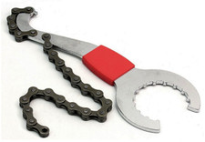 Cle A Chaine Acier 3en1 Demonte Roue Libre Cassette Moyeu Pignon Reparation Velo