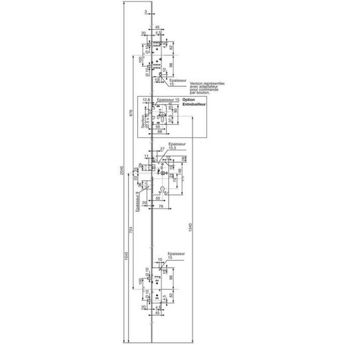 Serrure multipoints larder - serrure,