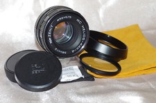 Objectif PK 58mm f2 HELIOS 44K-4 KMZ bouchons, filtre, pare-soleil et housse TBE