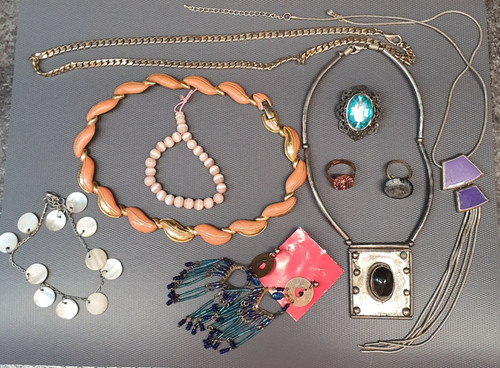 Lot bijoux vintage bague - de,