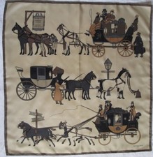 Foulard en soie - BIANCHINI FERIER - TBEG - foulard Scarf  44 x 120 cm 