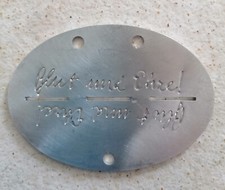 ww2 plaque d'identité allemande erkennungsmarke  gravée "Blut Und Ehre" 