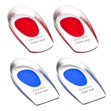 2 Paires Talonnette Silicone Semelle Talon Gel pour Femme Talonnette Tendon D...